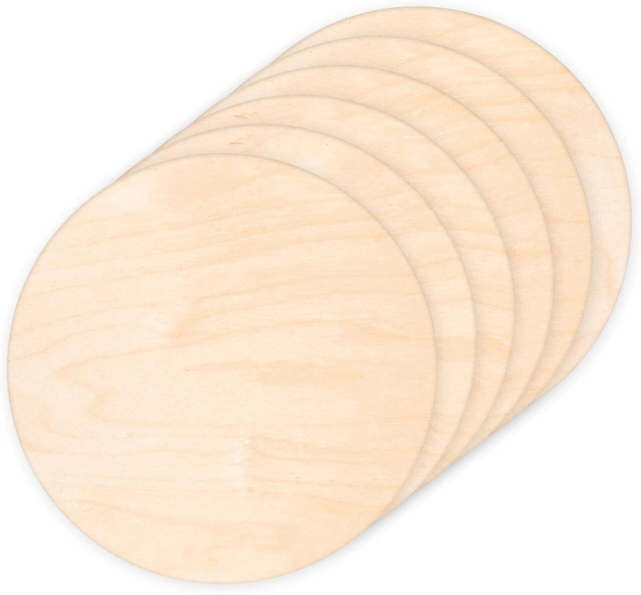 6 Pack 14 Inch Wood Rounds Circles for Crafts, Unfinished Wood Circles Wood Sign